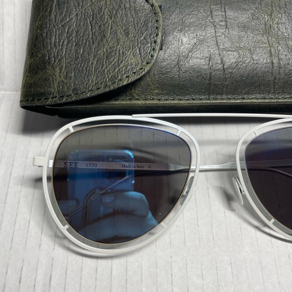 New SEE 1530 SUN, C3-Mt. WhiteC3-MT.WHITE / BLUE MIRROR $119 - Picture 3 of 6